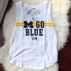 Victoria's Secret PINK Michigan Muscle Tank